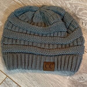 C.C Women's Blue Knit Beanie